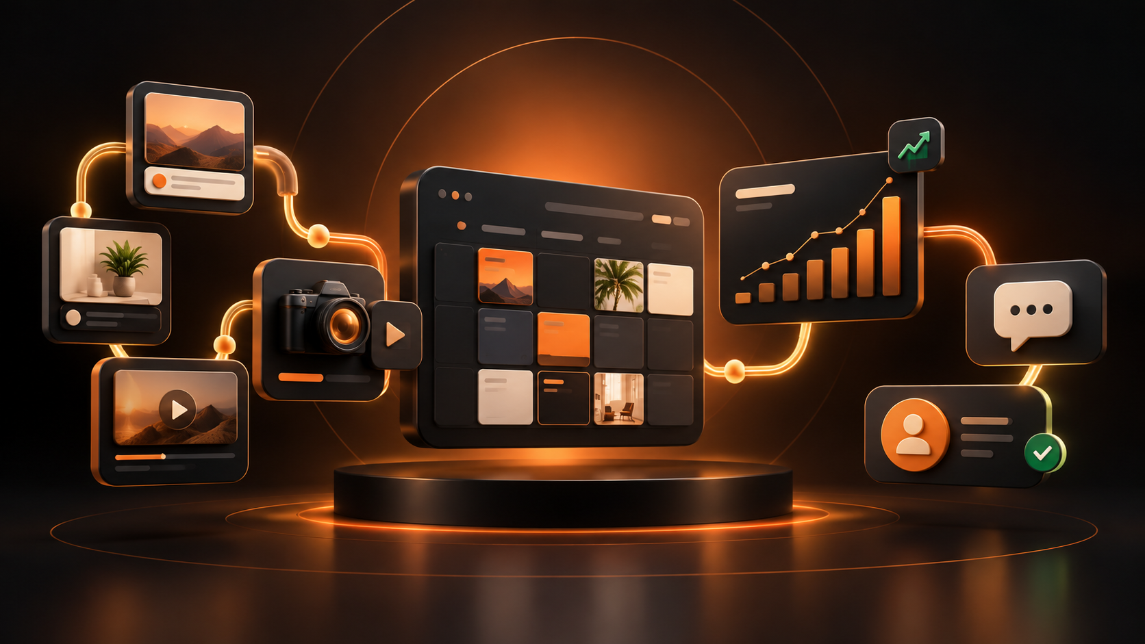 Social media management cost and content workflow for a small business